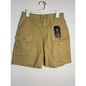 MoFiz Mens Cargo Shorts Khaki Tan Cotton Blend Multi Pocket Size Medium NWT